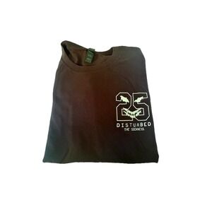 Disturbed  Tour 25 years  The Sickness T Shirt Mens XL Local Crew New Concert